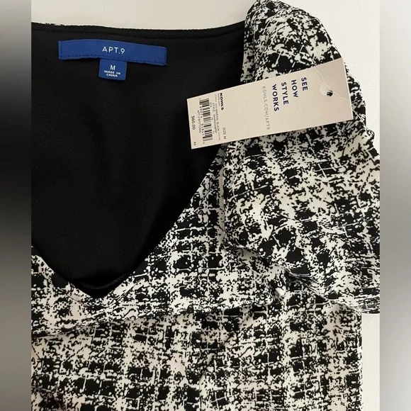 NWT Apt. 9 Mineral Black Dress. - Picture 6 of 6